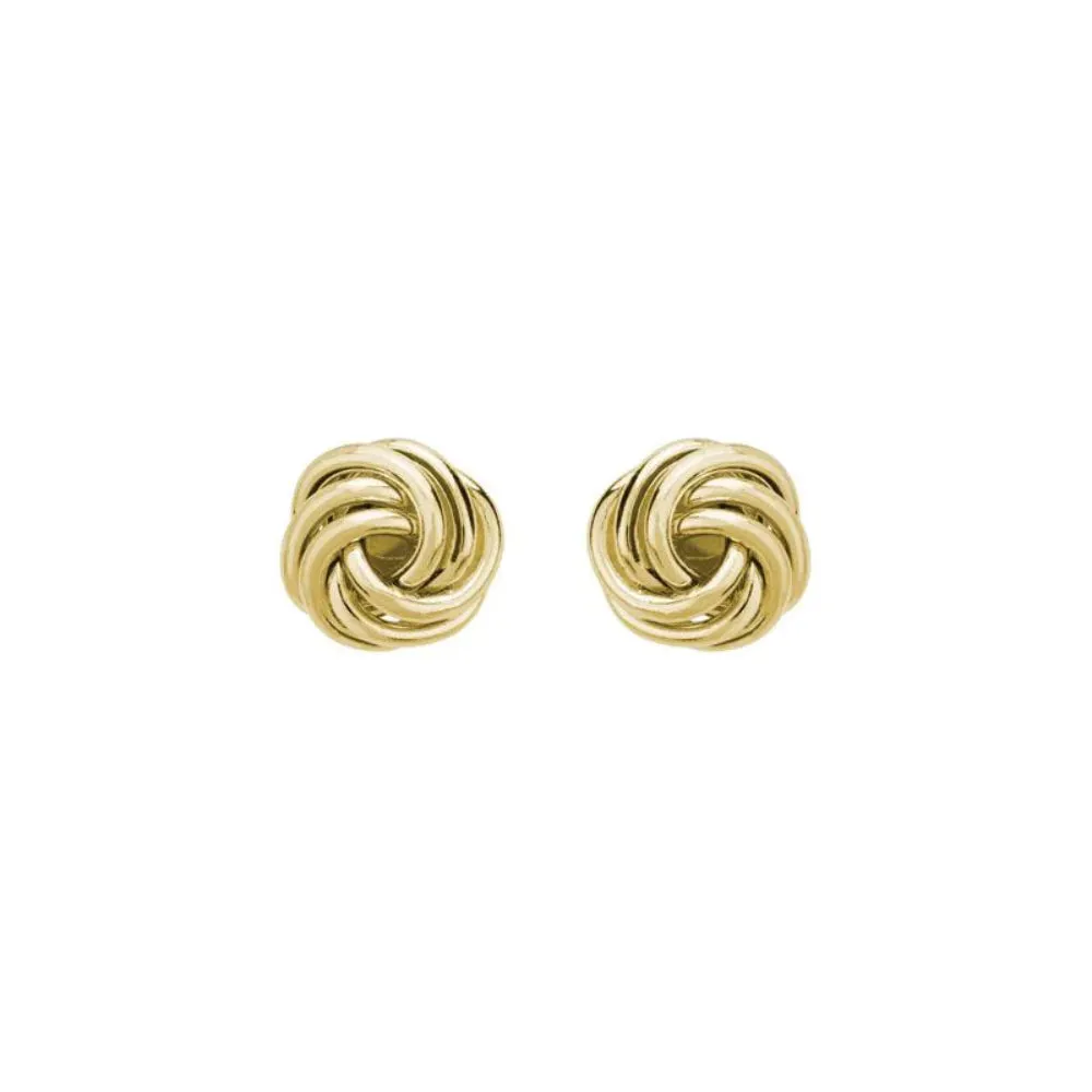 14k Gold Love Knot Studs