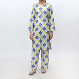 2PC- Printed Cambric Suit PS4216