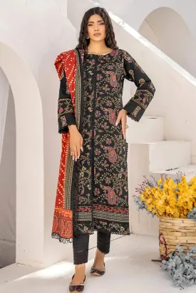 3PC Printed Unstitched Lawn Suit KLA-2424