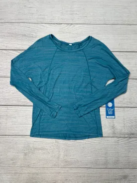 Athletic Top Long Sleeve Crewneck By Lululemon In Blue, Size: S