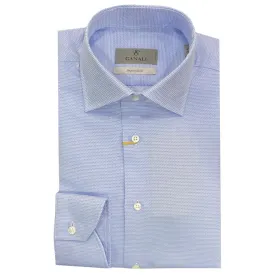 Mens Canali Blue Impeccabile Modern Fit Button-Up Shirt