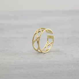 Corset Ring - 14K/ 18K Gold