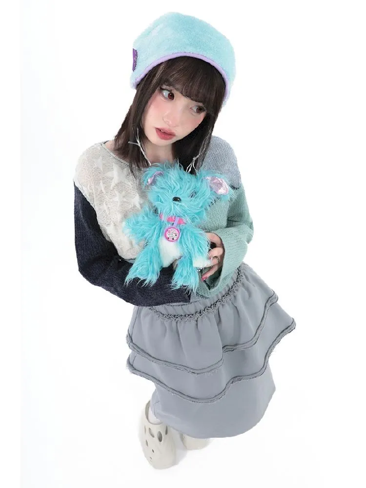 Detachable Gray Long Short Sweatshirt Dresses【s0000005717】