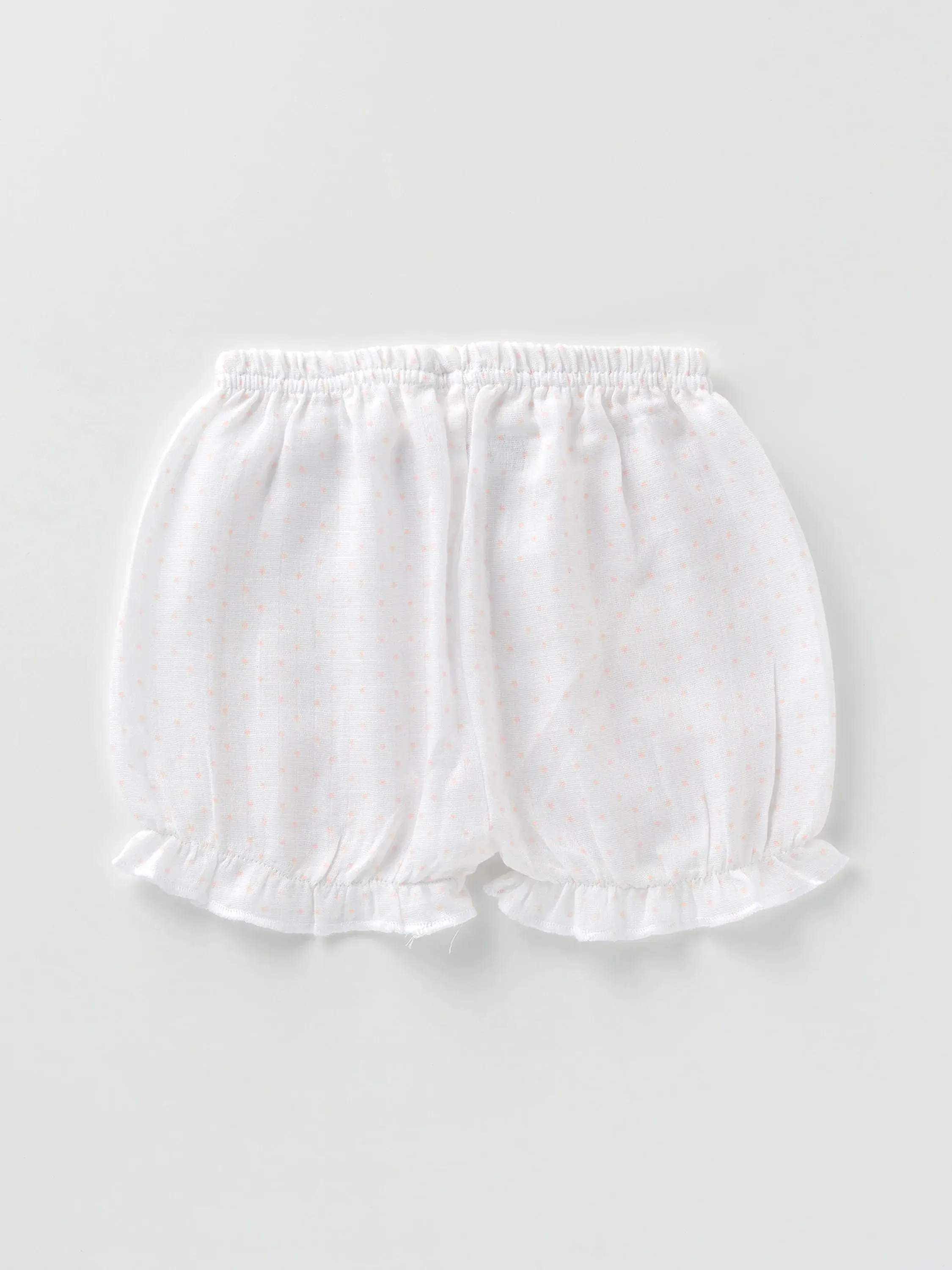 Half sleeve pure white t-shirt & bloomer for baby