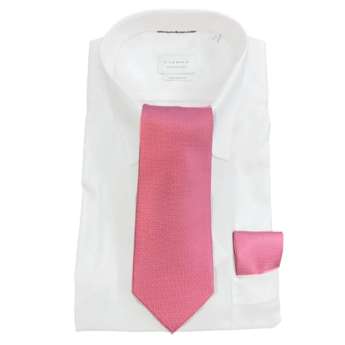 Hunter & Oak X-Long Pink Pattern Tie Pink