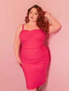 Jawbreaker Wiggle Dress in Hot Pink - Vixen by Micheline Pitt