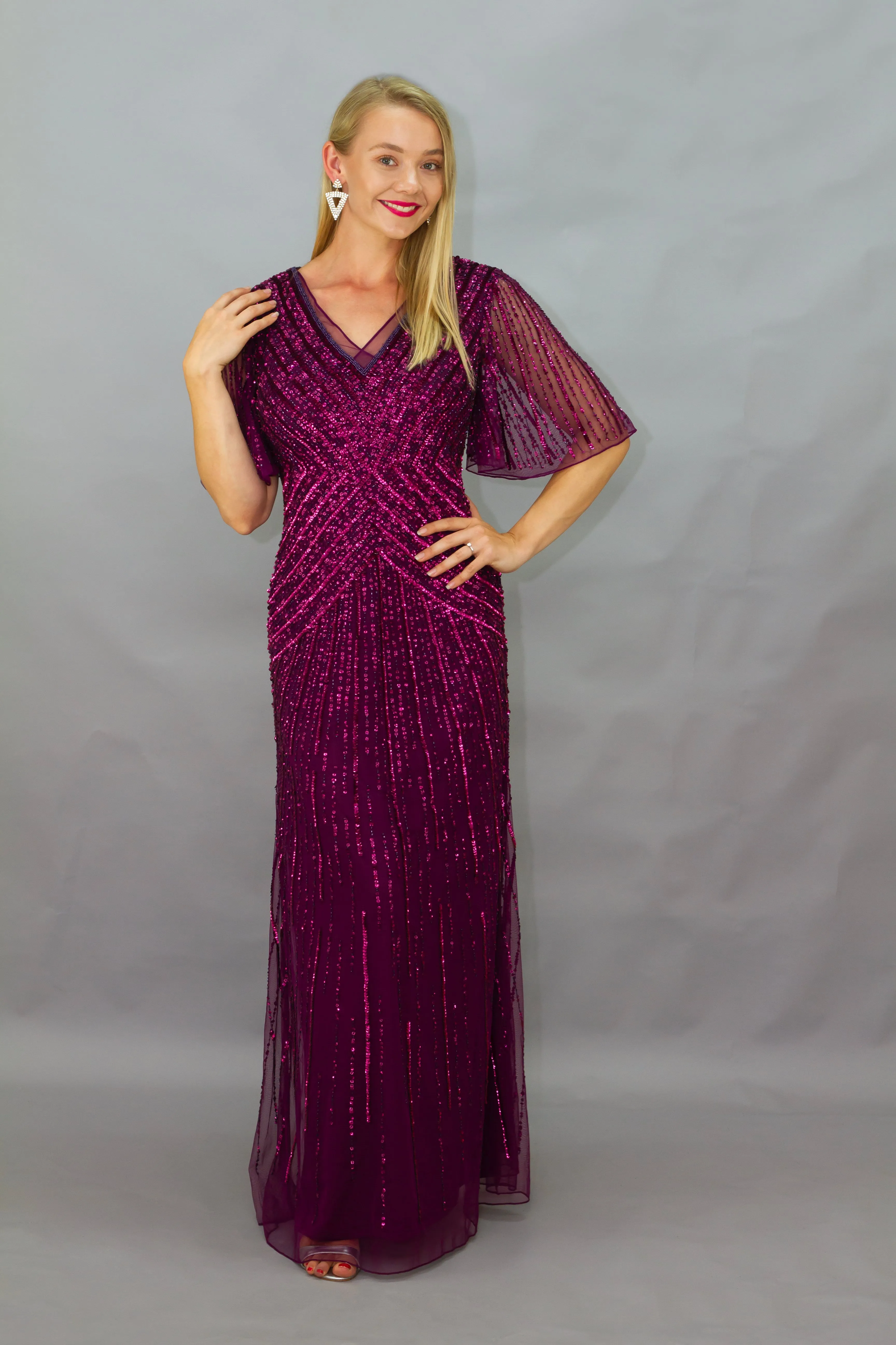 Jesse Harper - JH0368 Long Beaded Dress