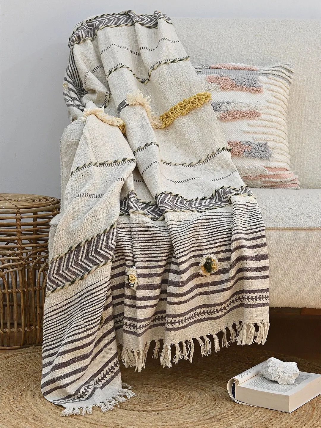 KSENIA - BLOCK PRINTED THROW