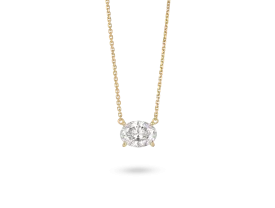 Lab-Grown Diamond 1ct. Oval Cut Pendant | White