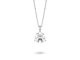 Lab-Grown Diamond 2ct. Round Brilliant Solitaire Bale Pendant | White