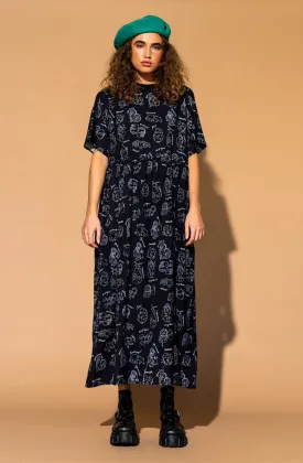 Never Too Much Oversized Dress in Zodiac Love