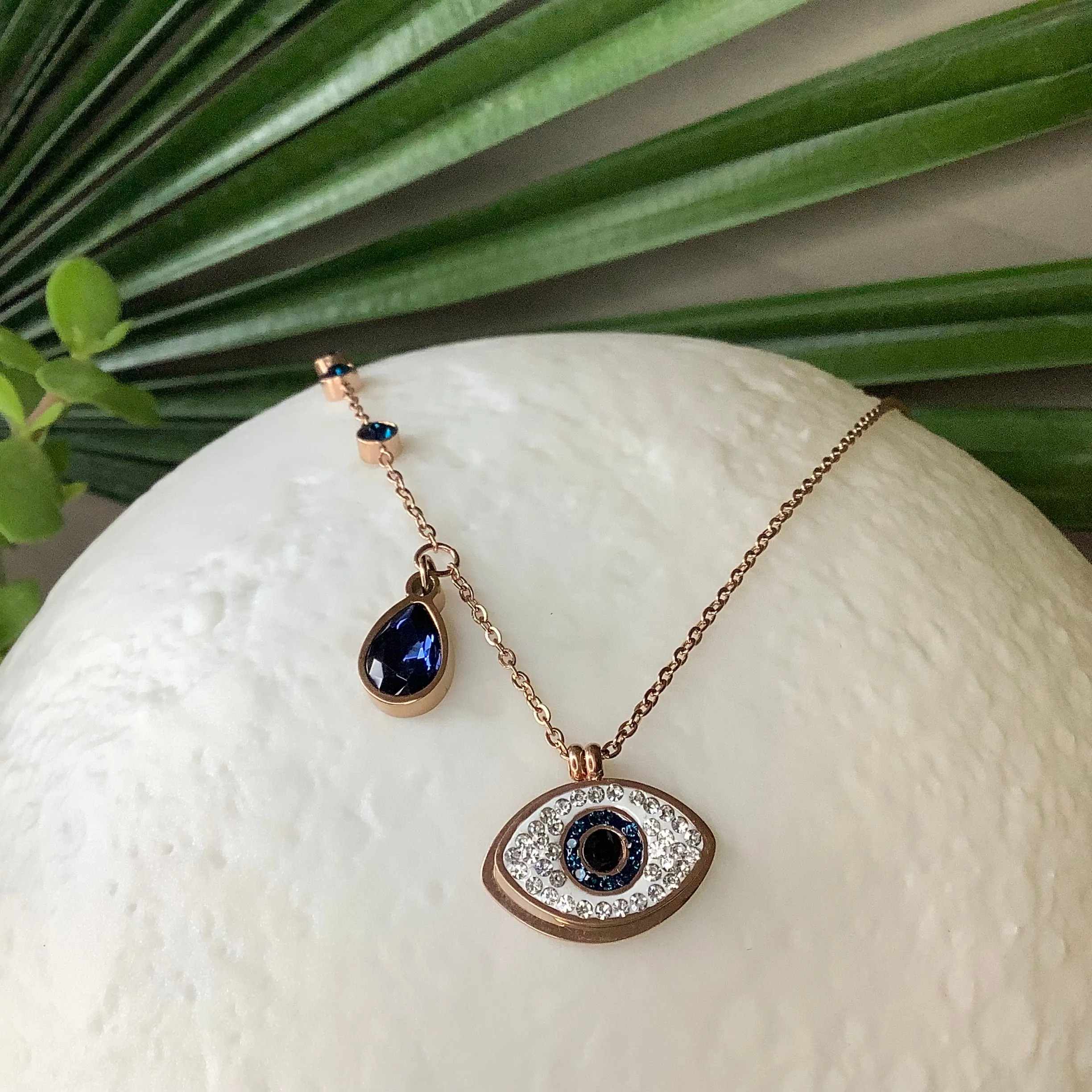 Salvanity K-POP Evil Eye Anti Tarnish Necklace