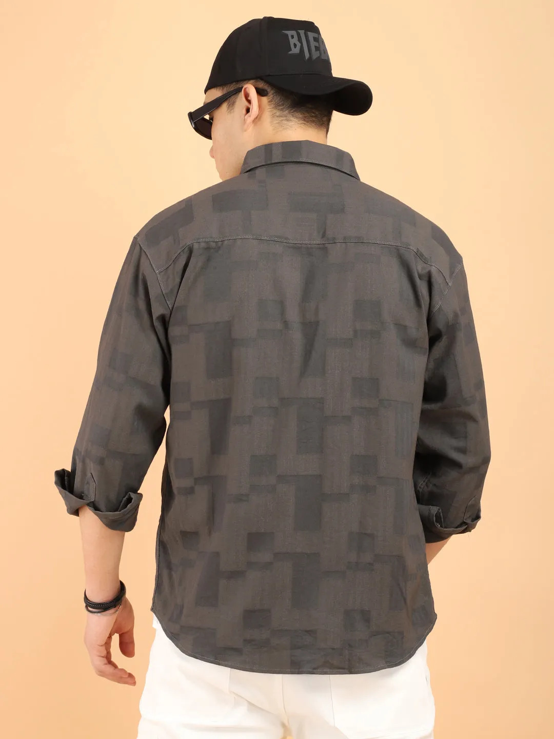 Shirtolo Plain Dark Grey Shirt