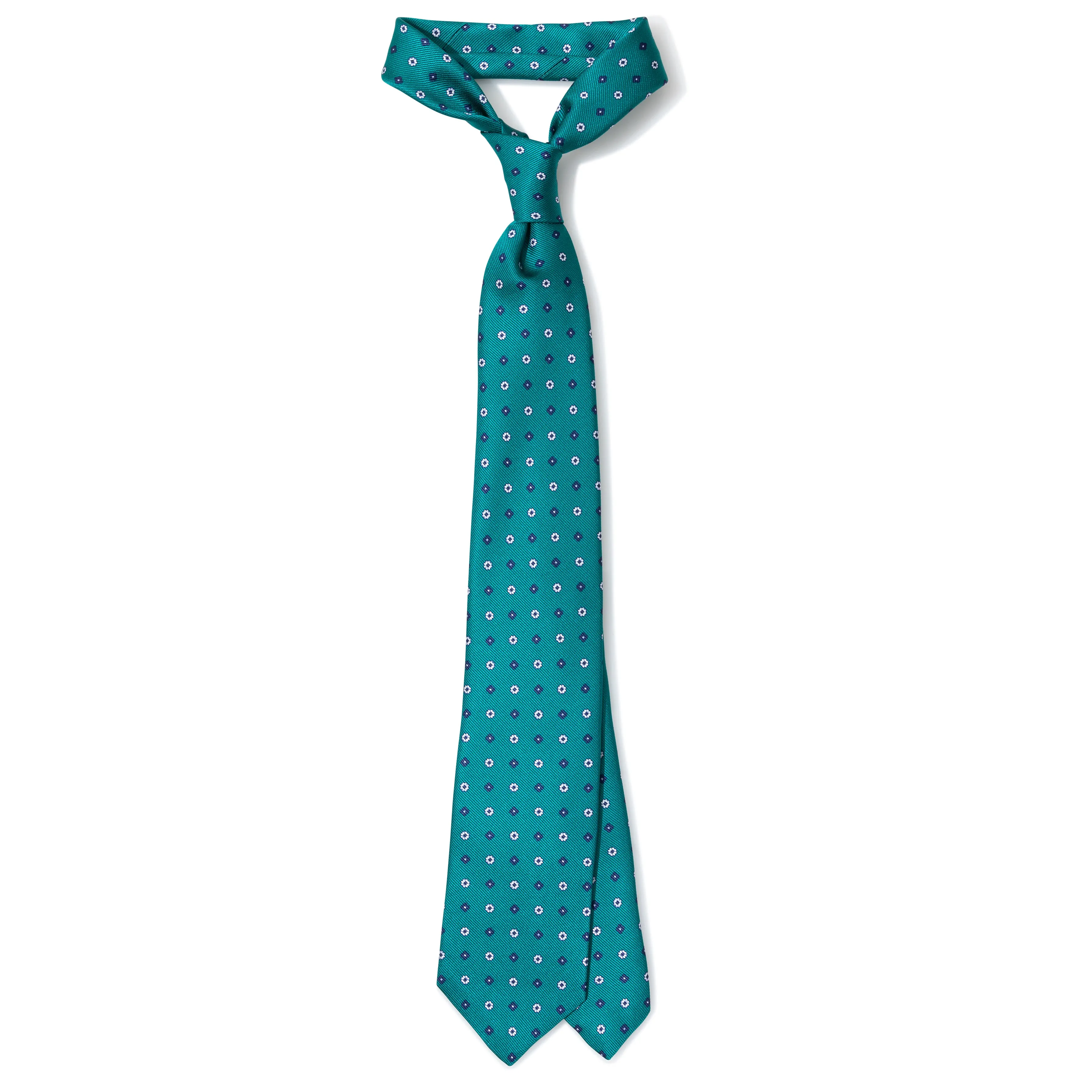 Silk Printed Repp Tipped Tie