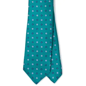 Silk Printed Repp Tipped Tie