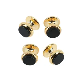 Trafalgar Sutton Genuine Onyx Tuxedo 4 Piece Stud Set